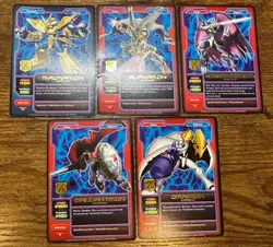 Vintage Digimon CCG (Royal Knights) Lot of 5 Rare Cards (Bandai, 2005) - Image 1