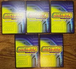 Vintage Digimon CCG (Royal Knights) Lot of 5 Rare Cards (Bandai, 2005) - Image 2