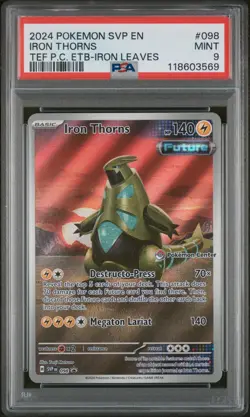 Iron Thorns - 098 (Pokemon Center) 098 Sv: Scarlet & Violet Promo Cards PSA 9 - Image 3