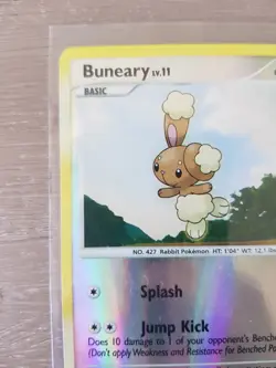 BUNEARY 73/130 DIAMOND & PEARL BASE SET, COMMON REVERSE HOLO POKEMON TCG CARD - Image 4