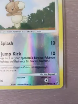 BUNEARY 73/130 DIAMOND & PEARL BASE SET, COMMON REVERSE HOLO POKEMON TCG CARD - Image 6