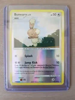 BUNEARY 73/130 DIAMOND & PEARL BASE SET, COMMON REVERSE HOLO POKEMON TCG CARD - Image 9