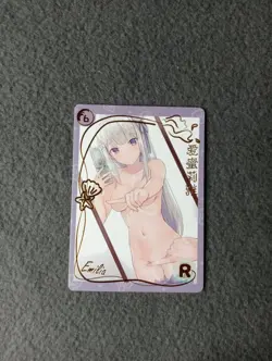 WAIFU Genki Parade 6 R Rare card. Sexy Anime Goddess Story Emilia - Image 1