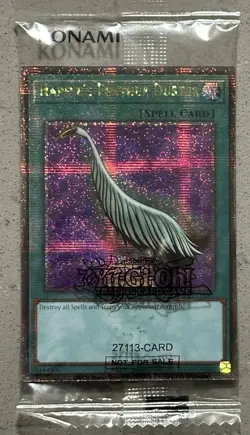 Yu-Gi-Oh! Harpie's Feather Duster 18144506 - Quarter Century Rare - 27113-Card - Image 1