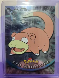 #79 Slowpoke Foil - Pokemon Topps Silver Holo Card - Image 1