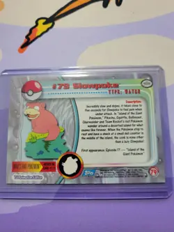 #79 Slowpoke Foil - Pokemon Topps Silver Holo Card - Image 4