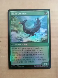 FOIL U 0201 Sidequest: Raise a Chocobo Black Final Fantasy MINT Card MTG FIN - Image 2