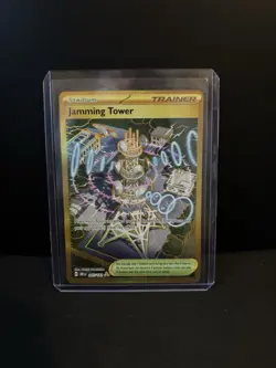 Jamming Tower 243/182 Sv10: Destined Rivals Holo Hyper Rare NM Pokemon Card 2025 - Image 1