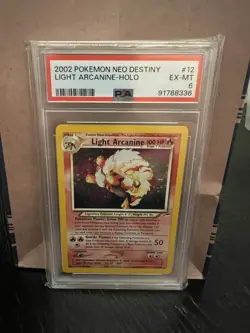 2002 POKEMON NEO DESTINY #12 LIGHT ARCANINE-HOLO PSA 6 - Image 3