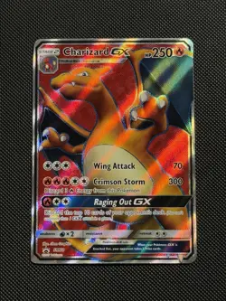 Pokémon TCG Charizard GX SM60-SM Promos Black Star Promo Holo Full Art LP+ NM- - Image 3