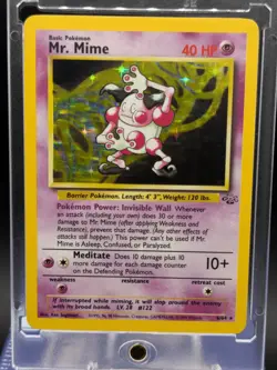 Mr Mime 6/64 Holo Rare LMP Pokemon Card Jungle Set - Image 3