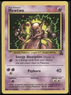 Pokémon Card Mewtwo Wizards Black Star Promos 14 Regular Promo - Image 4