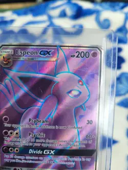 DAMAGED Played Espeon GX - 140/149 - Full Art Ultra Rare Pokemon SM Base Set - Image 10
