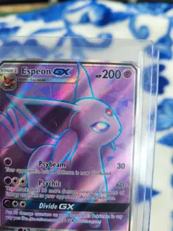 DAMAGED Played Espeon GX - 140/149 - Full Art Ultra Rare Pokemon SM Base Set - Image 2