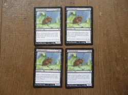 MTG 4 x Chittering Rats common card Darksteel Magic The Gathering - Image 1