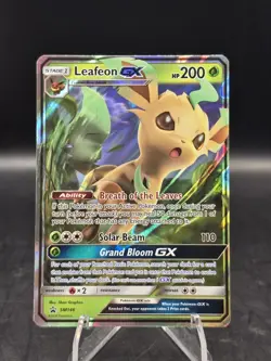 Pokemon TCG Leafeon GX SM146 Sun & Moon Black Star Promo Holo NM - Image 1