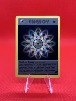 Pokemon TCG 1st Edition Team Rocket Rainbow Energy Non Holo Rare 80/82 NM - Image 11