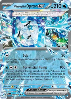 Wellspring Mask Ogerpon ex 027/131 Prismatic Evolutions Holo - Image 1