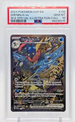 GRENINJA EX  #132 PSA 10 POKEMON 2024 SVP  BLACK STAR PROMO - Image 1
