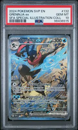 GRENINJA EX  #132 PSA 10 POKEMON 2024 SVP  BLACK STAR PROMO - Image 3
