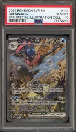 Pokemon Greninja ex SFA Special Illustration Coll. Promo SVP EN 132 PSA 10 - Image 1