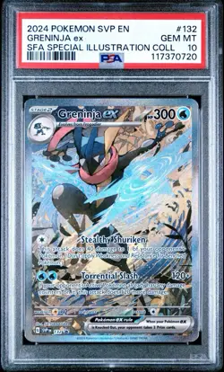 Pokemon Greninja ex SFA Special Illustration Coll. Promo SVP EN 132 PSA 10 - Image 1