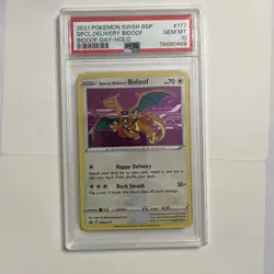Pokemon Center Special Delivery Bidoof PSA 10 Gem Mint SWSH177 Promo  up📈💪🏼 - Image 4
