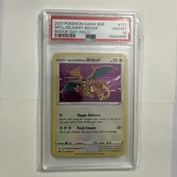 Pokemon Center Special Delivery Bidoof PSA 10 Gem Mint SWSH177 Promo  up📈💪🏼 - Image 6