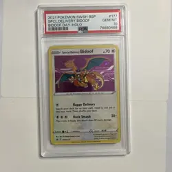 Pokemon Center Special Delivery Bidoof PSA 10 Gem Mint SWSH177 Promo  up📈💪🏼 - Image 9