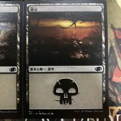 Mtg Jump Start 2022 Error Card Double Printing Swamp Plans Two-Piece Set - Image 3