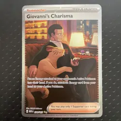 Giovanni's Charisma SIR from Pokemon 151 - Pokemon Card 204/165 - Near Mint - Image 1