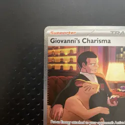 Giovanni's Charisma SIR from Pokemon 151 - Pokemon Card 204/165 - Near Mint - Image 3