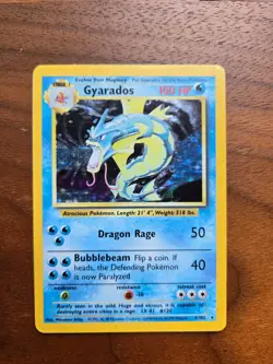 PokÃ©mon card Gyarados 6/102 Holo Base Set - WotC - MP, FREE SHIPPING, US BASED - Image 1