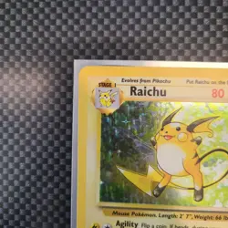 Raichu 14/102 Pokemon TCG Vintage Card Base Set Holo - Image 2