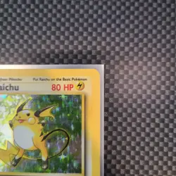 Raichu 14/102 Pokemon TCG Vintage Card Base Set Holo - Image 3