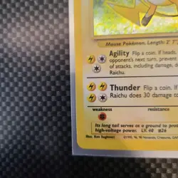 Raichu 14/102 Pokemon TCG Vintage Card Base Set Holo - Image 4