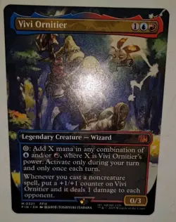 MTG Vivi Ornitier [Borderless NON-FOIL] - [NM] Final Fantasy Mythic Wizard - Image 2