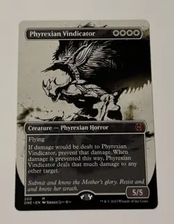 MTG Phyrexian Vindicator (Showcase) Phyrexia: All Will Be One Regular LP - Image 1
