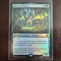 1x MTG Old Gnawbone (Foil) - Adventures in the Forgotten Realms (AFR) #197 - Image 1
