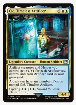 Cid, Timeless Artificer 0411 U Regular Final Fantasy Magic the Gathering MTG ENG - Image 1
