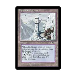 WOTC MtG Alliances Kjeldoran Outpost (R2) EX - Image 1