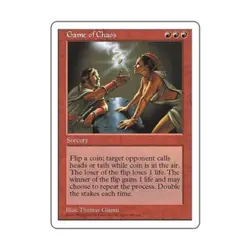 WOTC MtG 5th Ed Game of Chaos (R) EX - Image 1