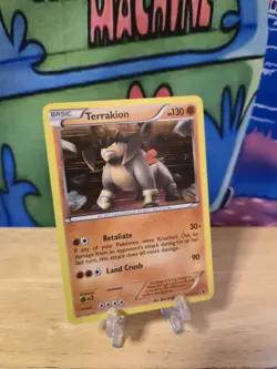 Terrakion 73/101 Holo Rare Noble Victories Pokemon Card NM W Sleeve & Top Loader - Image 3