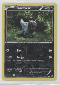 Poochyena Reverse Foil Pokemon XY Phantom Forces #53 x9h - Image 1