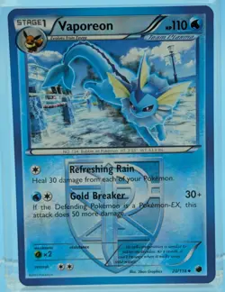 Vaporeon 20/116 Reverse Holo - Uncommon - Pokemon Plasma Freeze - HP - See Video - Image 1