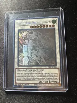 YUGIOH CRYSTAL WING SYNCHRO DRAGON GHOST RARE 1ST PACK FRESH GFTP-EN130 - Image 1