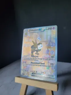 PokÃ©mon TCG Alakazam EX 201/165 Scarlet & Violet Holo Card Special Illus Rare - Image 2