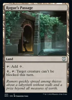MTG  Rogue's Passage [Streets of New Capenna Commander] Near Mint  Magic - Image 1