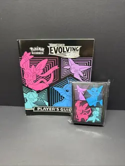 Pokemon TCG Sword & Shield Evolving Skies Player's Guide From ETB W Card Sleeves - Image 1