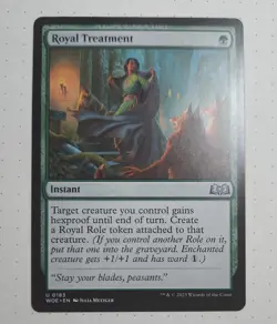 Royal Treatment -NM- Wilds of Eldraine 2023 WOE #0183 MTG Uncommon Green magic - Image 1
